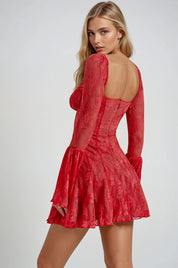 Anissa Vintage Lace Mini Dress