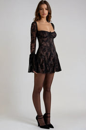 Anissa Vintage Lace Mini Dress