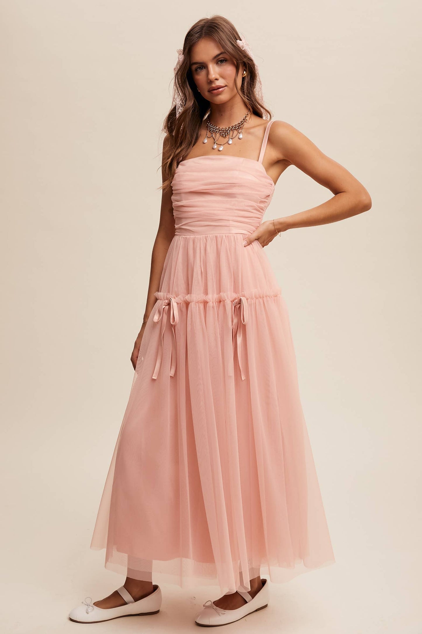 Anastasia Mesh Maxi Dress