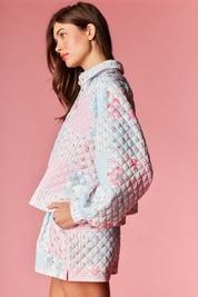 Countryside Patchwork Quilted Polo & Shorts Set