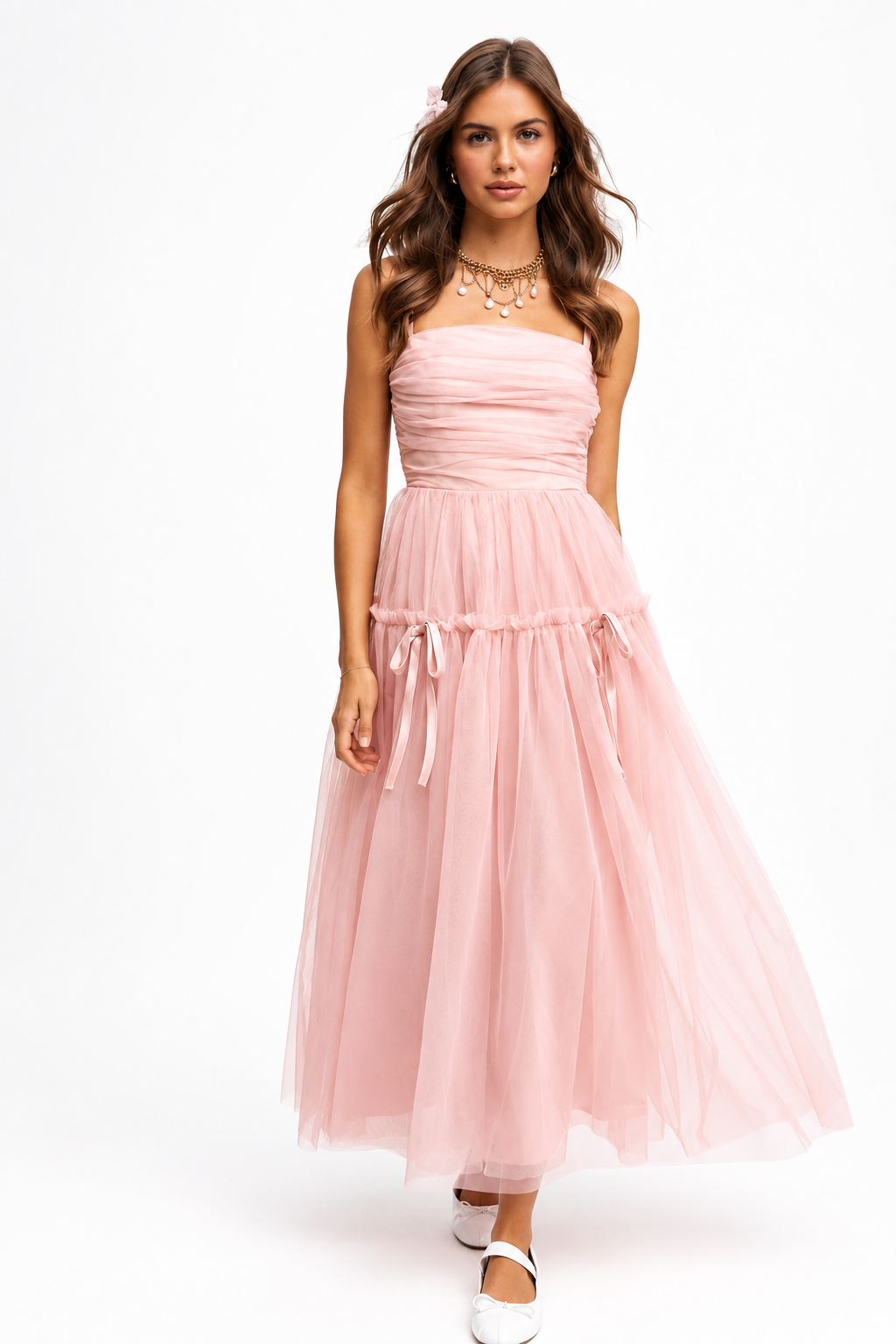Anastasia Mesh Maxi Dress