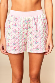 Meadow Quilted Floral Sweatshirt & Shorts Set