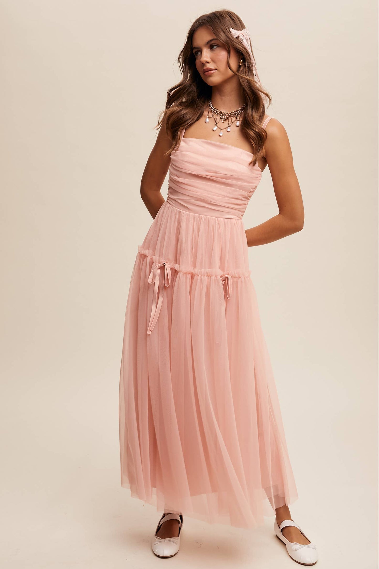 Anastasia Mesh Maxi Dress