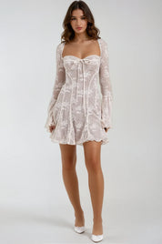 Anissa Vintage Lace Mini Dress