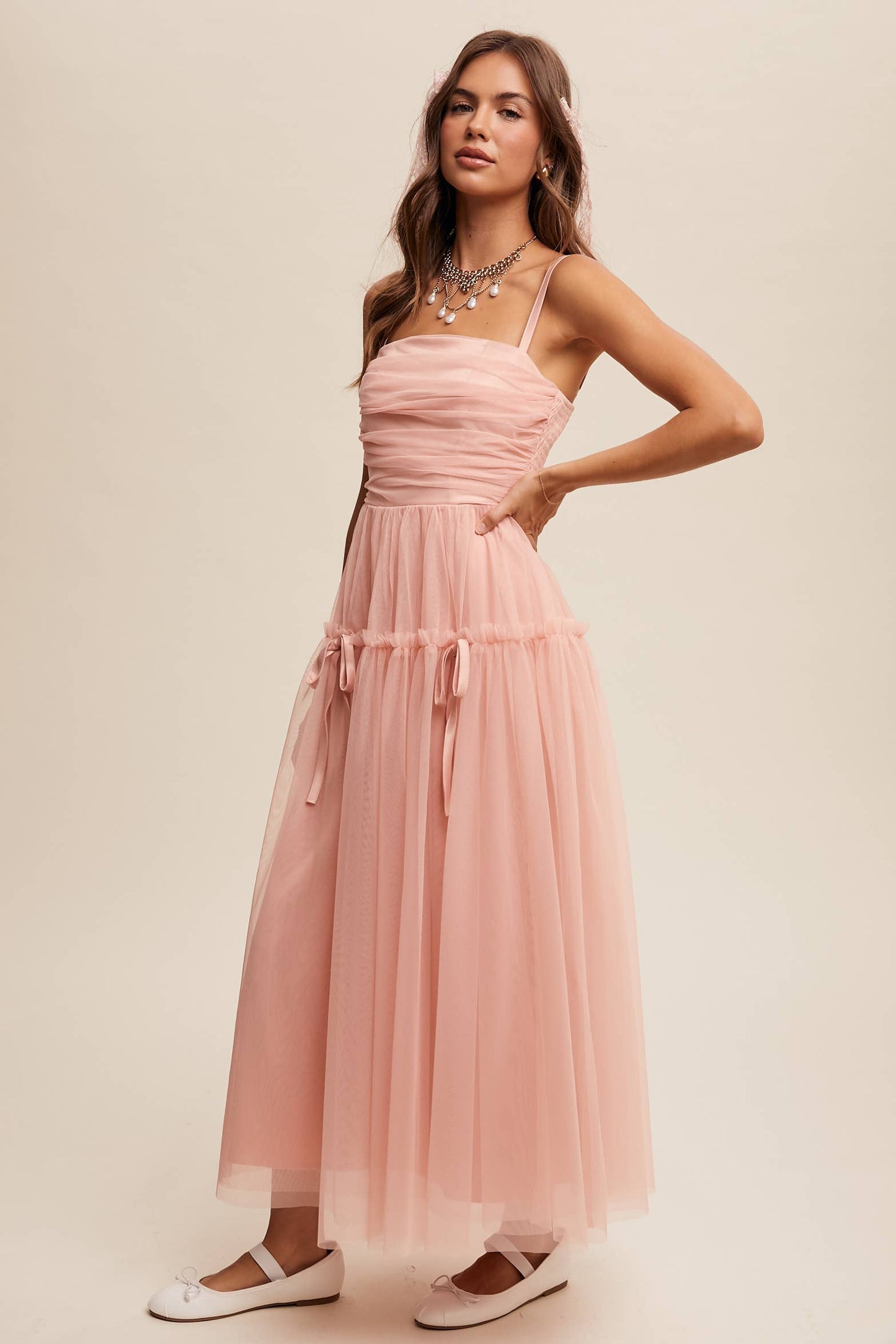 Anastasia Mesh Maxi Dress