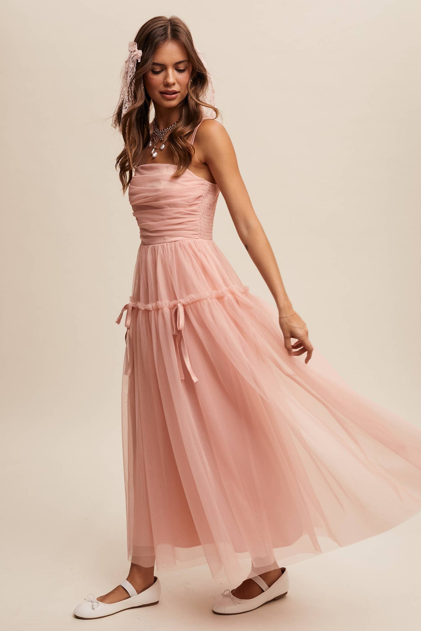 Anastasia Mesh Maxi Dress