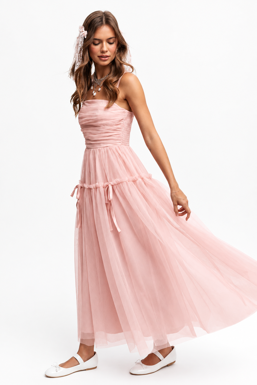 Anastasia Mesh Maxi Dress