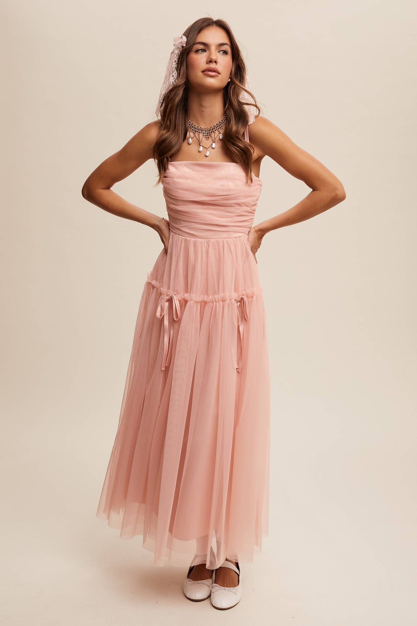 Anastasia Mesh Maxi Dress