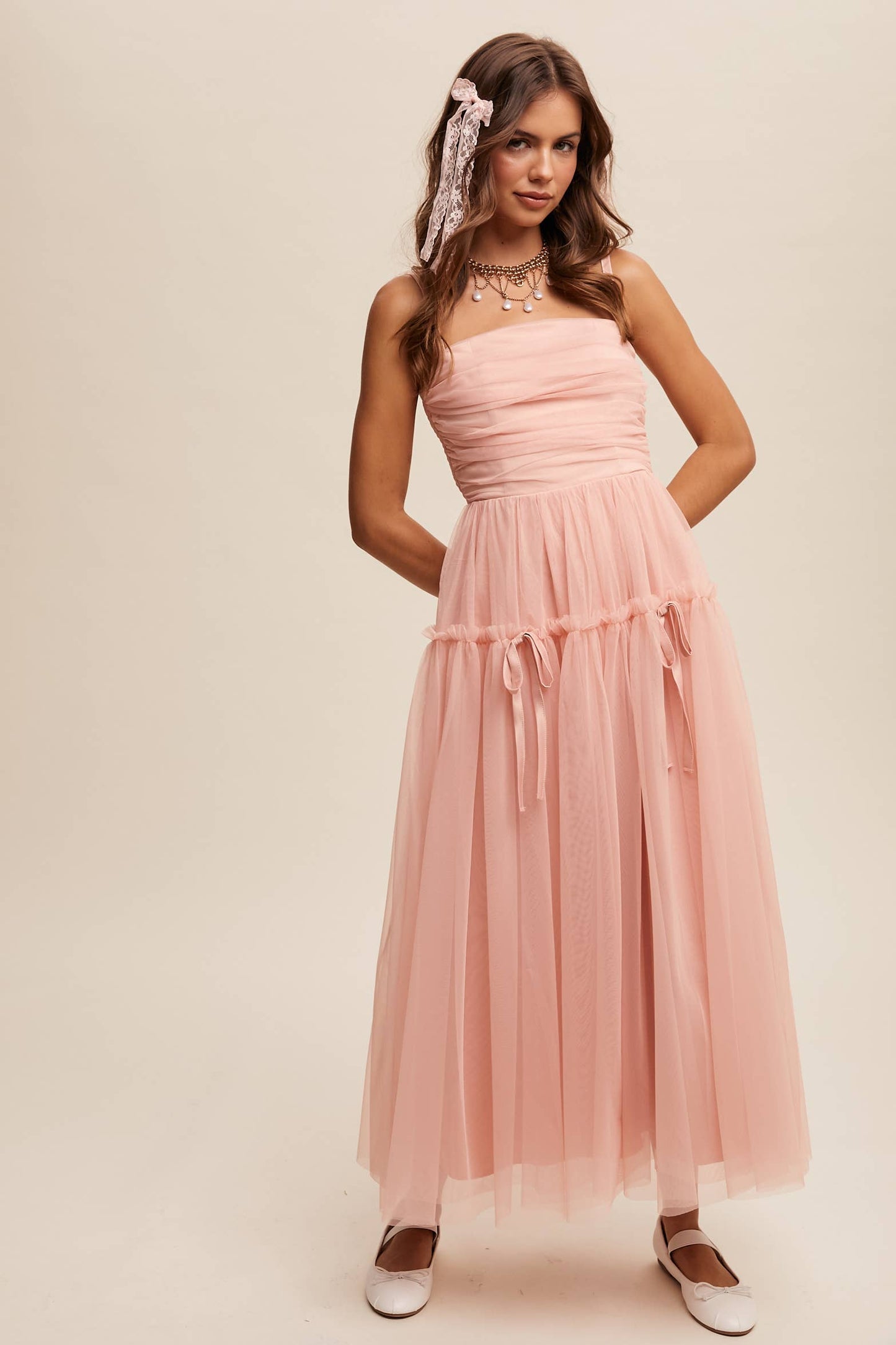 Anastasia Mesh Maxi Dress