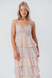Flora Tiered Floral Maxi Dress