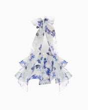 Riviera Bloom Bow Mini Dress