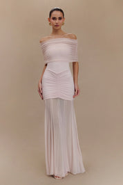 Jaide Off Shoulder Tulle Maxi Dress