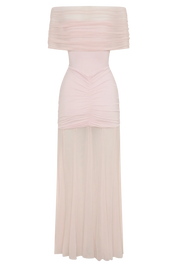 Jaide Off Shoulder Tulle Maxi Dress