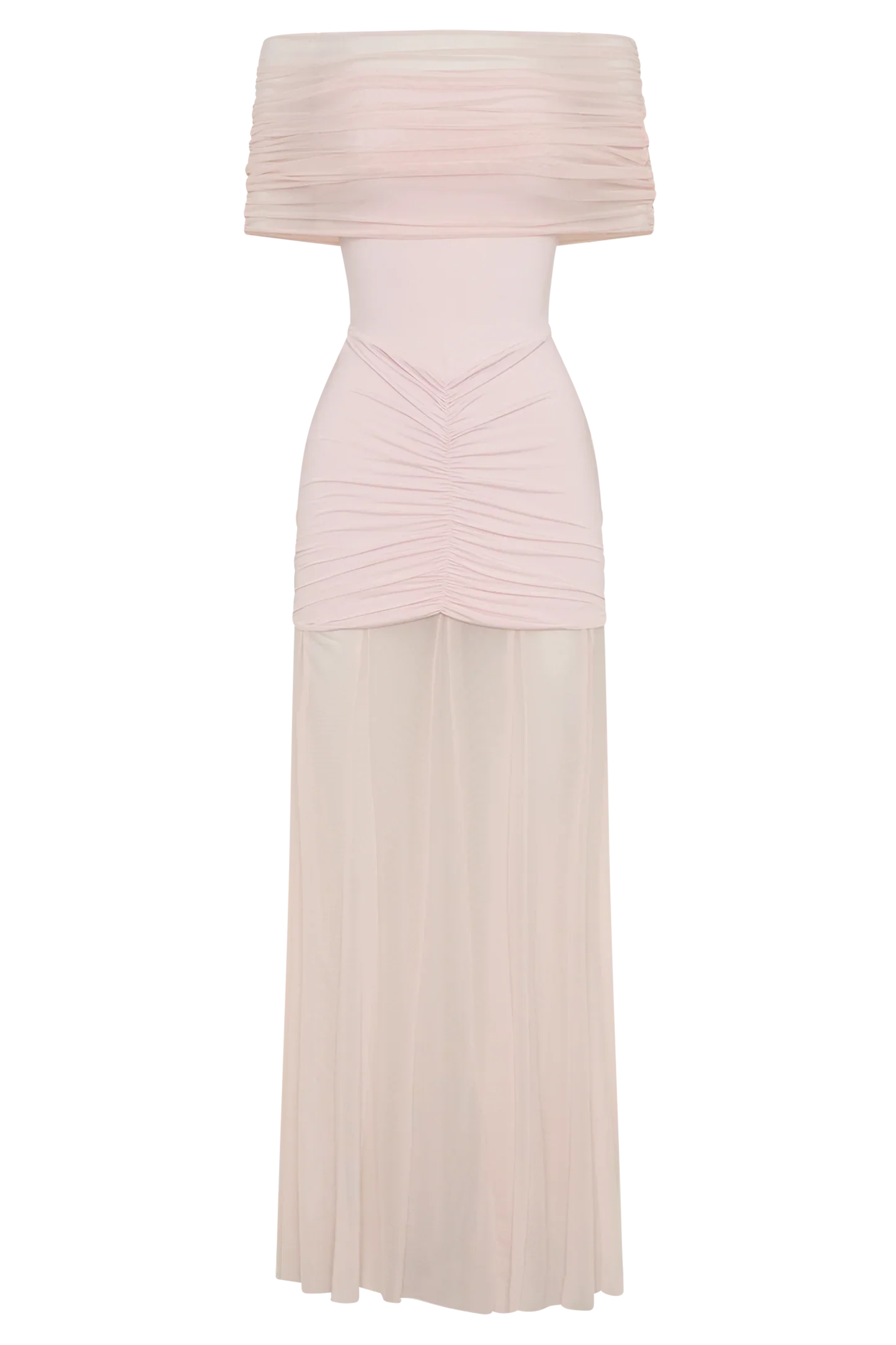 Jaide Off Shoulder Tulle Maxi Dress