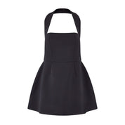 Chloe Halter Fit-and-Flare Mini Dress