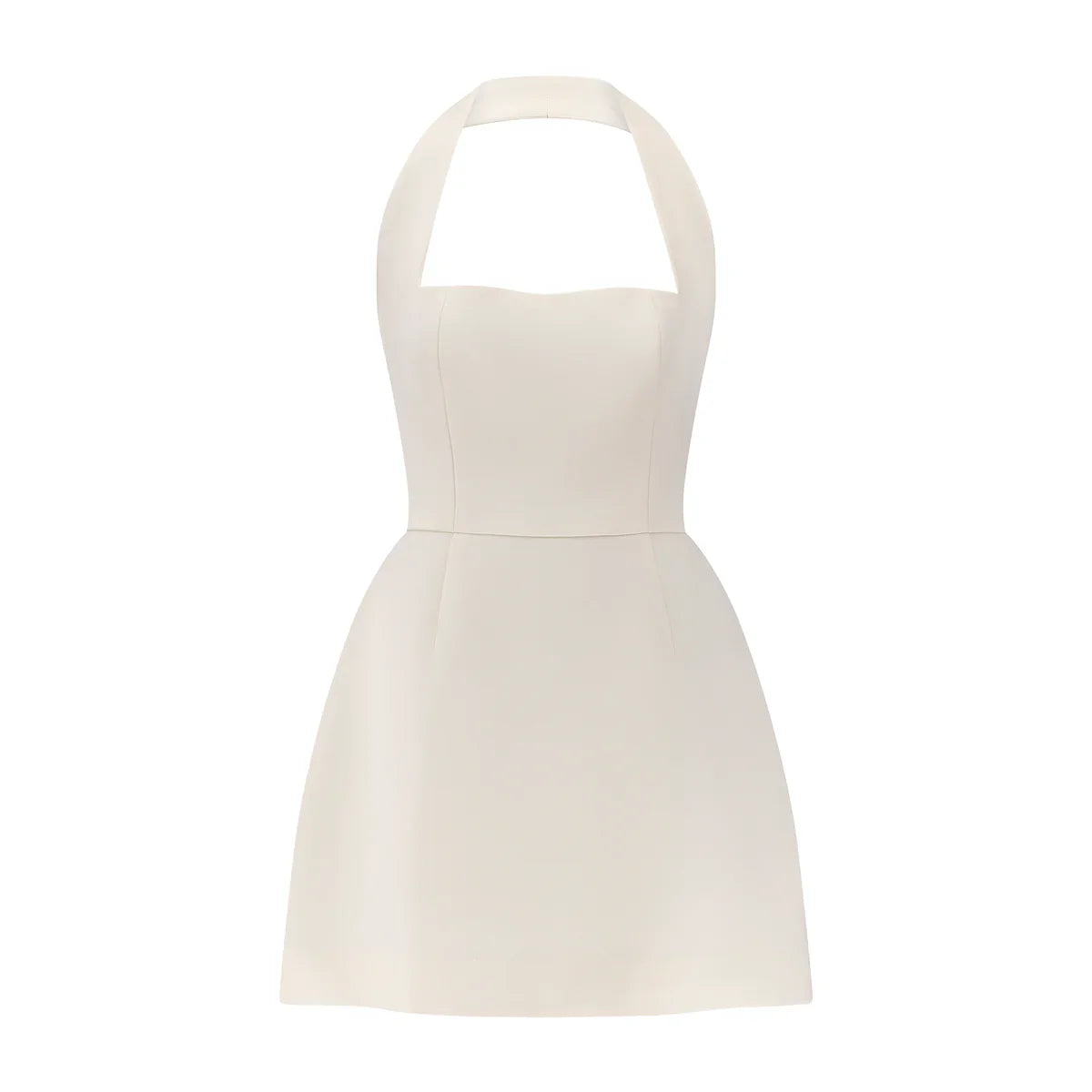 Chloe Halter Fit-and-Flare Mini Dress
