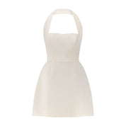 Chloe Halter Fit-and-Flare Mini Dress