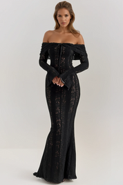 Celeste Off-Shoulder Lace Dress
