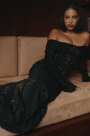 Celeste Off-Shoulder Lace Dress