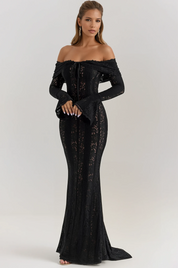 Celeste Off-Shoulder Lace Dress