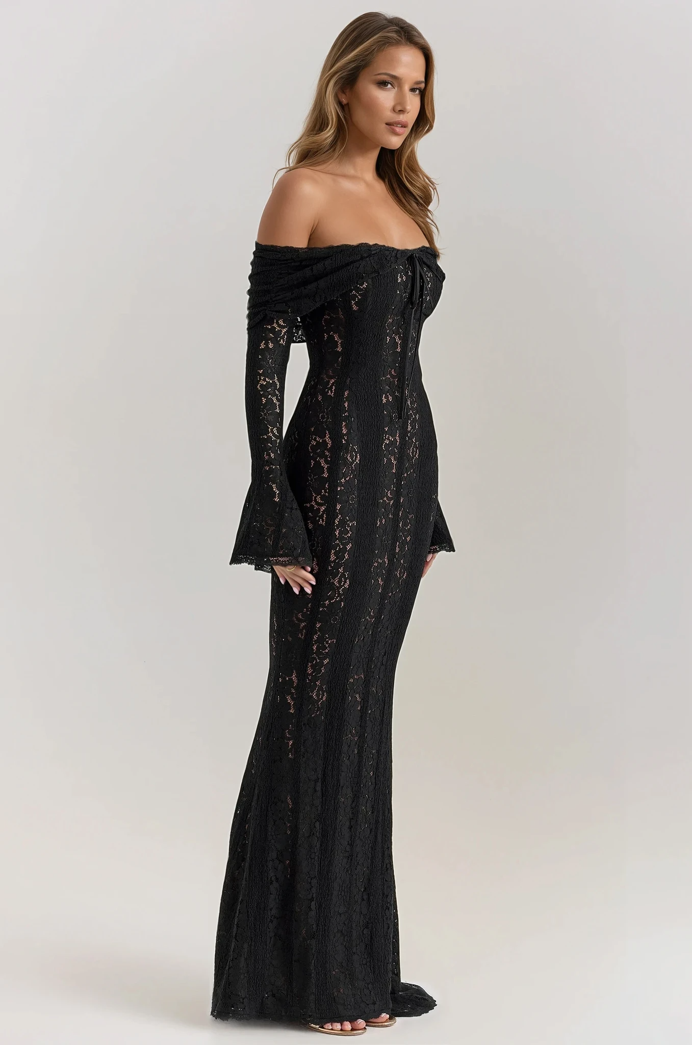 Celeste Off-Shoulder Lace Dress