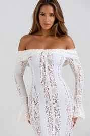 Celeste Off-Shoulder Lace Dress