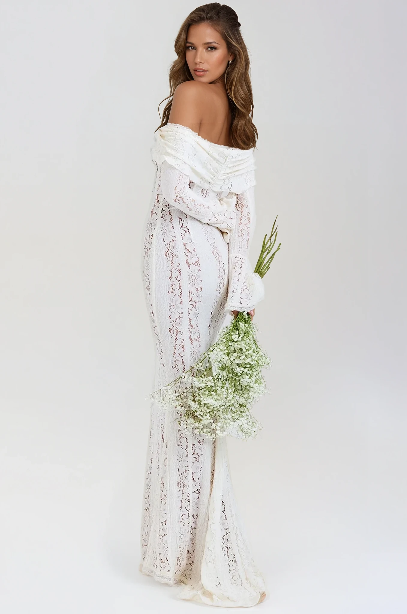 Celeste Off-Shoulder Lace Dress
