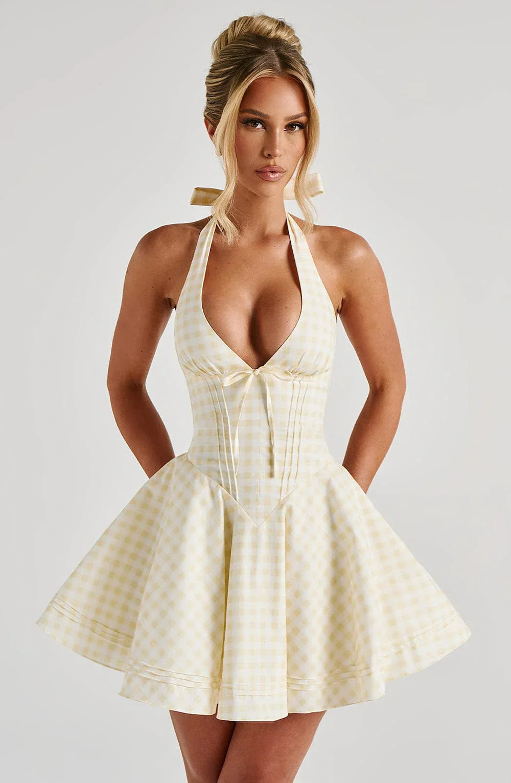 Daisy Halter Mini Dress