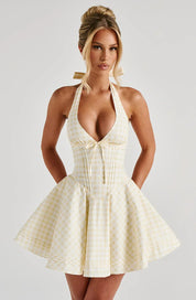 Daisy Halter Mini Dress