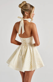 Daisy Halter Mini Dress