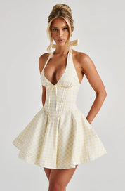 Daisy Halter Mini Dress
