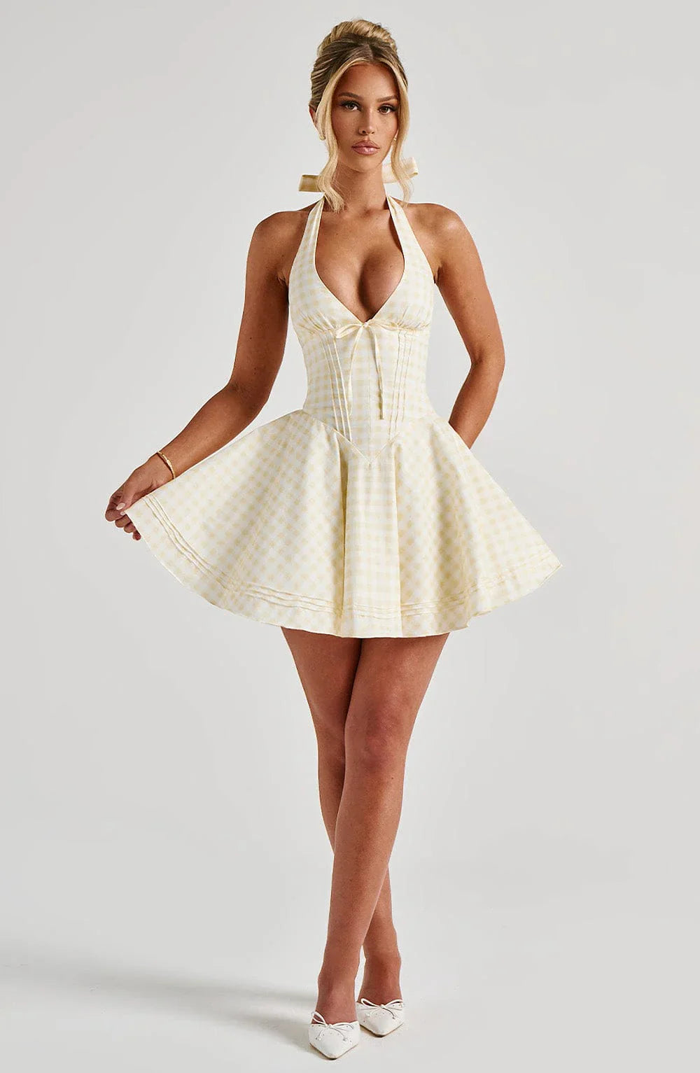 Daisy Halter Mini Dress
