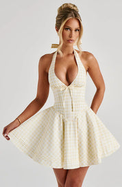 Daisy Halter Mini Dress