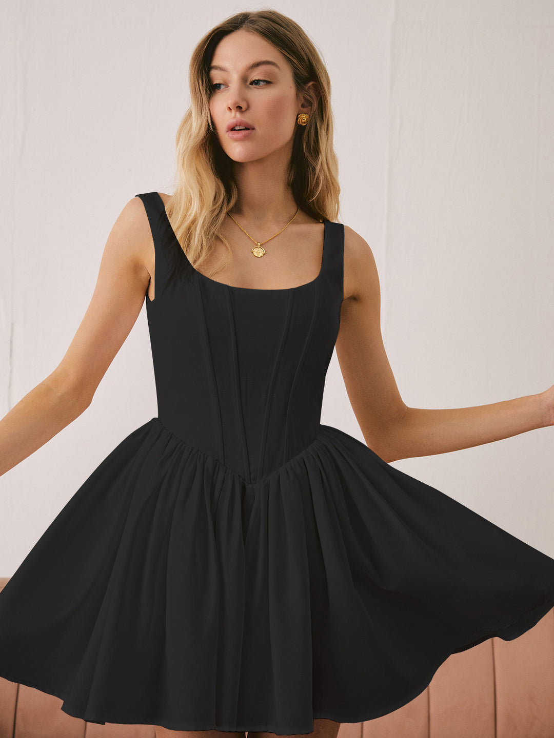 Alina Sculpted Mini Dress