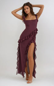 Mia Ruffled Maxi Dress