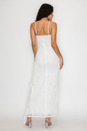 Celestine Lace Ruffle Maxi Dress