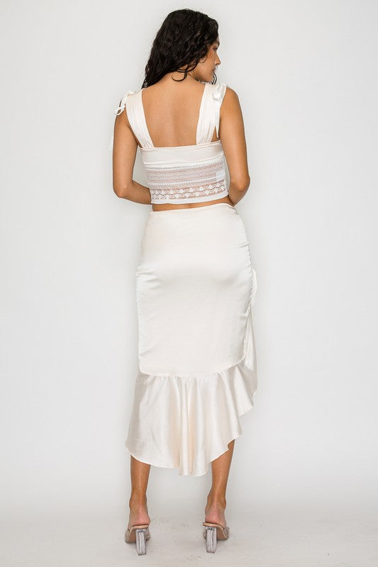 Seraphina Satin Two-Piece Set