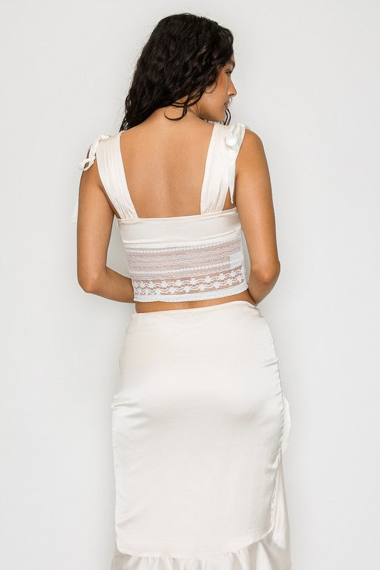 Seraphina Satin Two-Piece Set