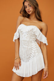 Lilly Off Shoulder Lace Mini Dress