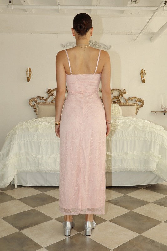 Bow Belle Slip Maxi Dress