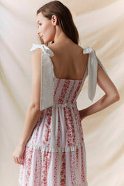 Celestine Floral Patchwork Midi Dress