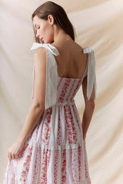 Celestine Floral Patchwork Midi Dress