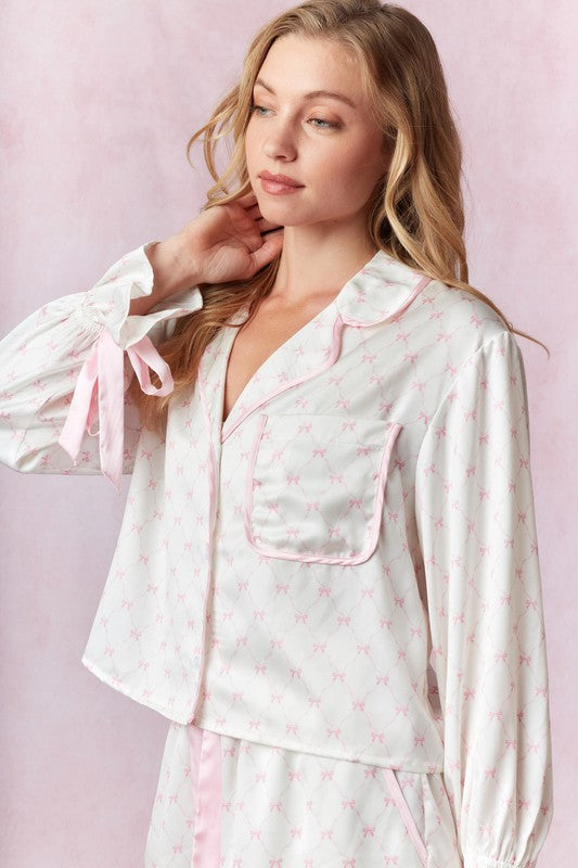 Bow Before Bed PJ Set