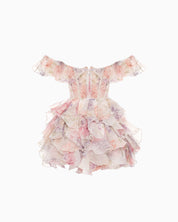 Liana Rosette Corset Mini Dress