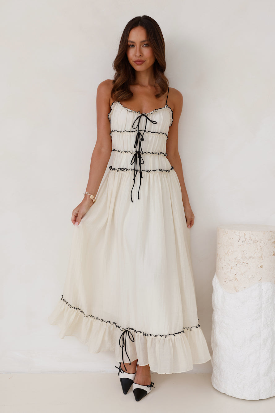 Caprice Frill Midi Cami Dress