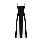Noir Elegance Maxi Dress