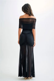 Jaide Off Shoulder Tulle Maxi Dress