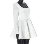Aurora Long Sleeve Fit-and-Flare Mini Dress