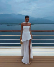 Lea Chiffon Asymmetrical Maxi Dress
